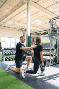 Patient working with a provider at a sports physical therapy clinic in Torrance
