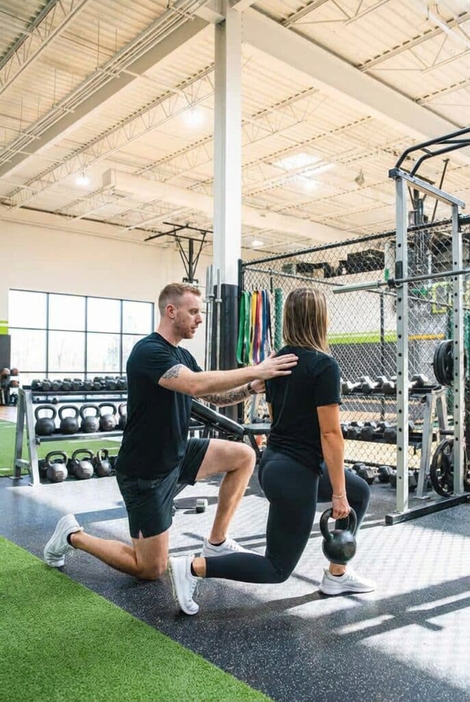 Patient working with a provider at a sports physical therapy clinic in Torrance