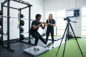 Patient working with a provider at a physical therapy clinic in Torrance